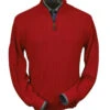 Peru Unlimited Baby Alpaca And Wool Half Zip Sweater - Rouge Red -Fashion Formal Wear Store PRU BAZM 110 RRD 73650.1546257329