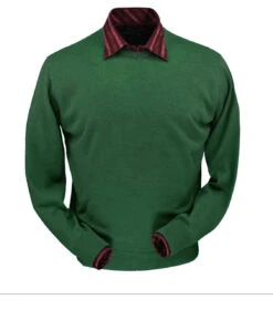 Peru Unlimited Pima Cotton Crew Neck Sweater - Pebble Green