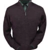 Peru Unlimited 100% Royal Alpaca Contrast Half Zip Sweater - Wine Heather 2 Peru Unlimited 100% Royal Alpaca Contrast Half Zip Sweater - Wine Heather -Fashion Formal Wear Store PRU RAJ110 WNHT 17264.1546813807