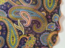 Peach Paisley 2-in-1 Pouf Round Pocket Square 15 Peach Paisley 2-in-1 Pouf Round Pocket Square -Fashion Formal Wear Store Peach Paisley 6 15361.1656022061