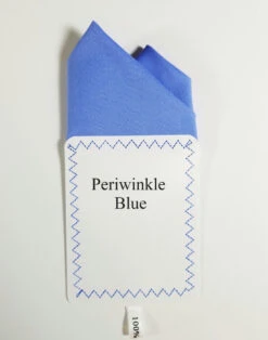 Periwinkle Blue 100% Cotton Pre-Folded Pocket Square Handkerchief Insert - 2 Point -Fashion Formal Wear Store Periwinkle Blue ebay 26408.1680126316