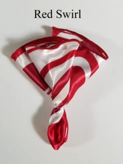 Antonio Ricci 2-in-1 Pouf Round Pocket Square - Red With White Swirl Pattern 11 Antonio Ricci 2-in-1 Pouf Round Pocket Square - Red With White Swirl Pattern -Fashion Formal Wear Store RedSwirl ebay 50186.1661635659