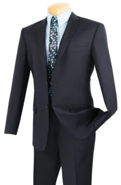 Vinci 2-Button Navy Classic Suit - Slim Fit