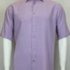 Sangi Modal Blend Short Sleeve Camp Shirt - Light Purple Geometric Weave 2 Sangi Modal Blend Short Sleeve Camp Shirt - Light Purple Geometric Weave -Fashion Formal Wear Store SGI SS 3827 05603.1522494569