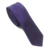 Antonia Horizontal Line Purple 100% Silk Skinny Tie - 2 Inch -Fashion Formal Wear Store SKT 81 60347.1543085304
