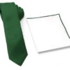 Antonia 100% Silk Tie W/Matching Trimmed Pocket Square - Green 1 Antonia 100% Silk Tie W/Matching Trimmed Pocket Square - Green -Fashion Formal Wear Store SKTWH151 CON 41588.1550269419