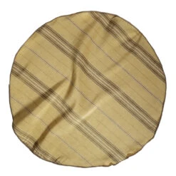 Antonio Ricci 2-in-1 Gold & Tan 100% Dupioni Silk Pouf Round Pocket Square 12 Antonio Ricci 2-in-1 Gold & Tan 100% Dupioni Silk Pouf Round Pocket Square -Fashion Formal Wear Store Silk TanStripe 3 40442.1675546509
