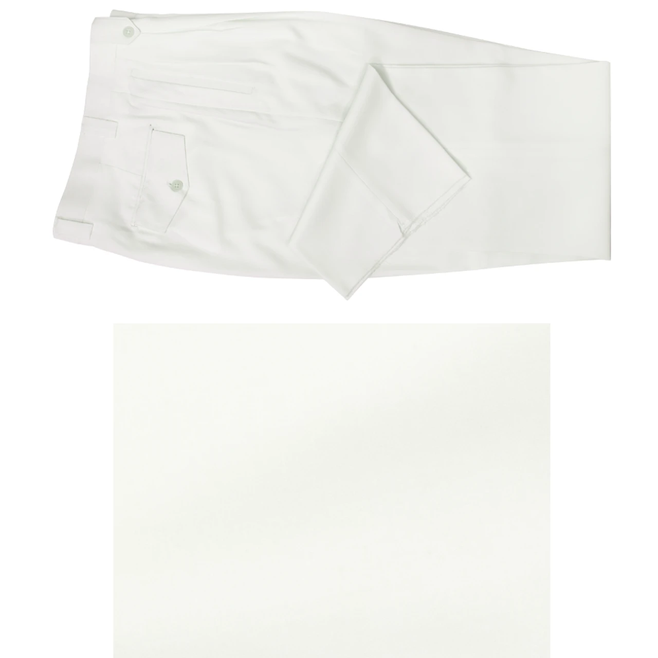 Tiglio Wide Leg Vested Italian Wool Suit - Cream 4 Tiglio Wide Leg Vested Italian Wool Suit - Cream - Image 2