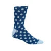 ThreadJar Premium Cotton & Spandex Socks - Blue & Light Blue Dot -Fashion Formal Wear Store TJ SK 753 25651.1644784650