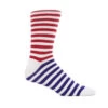 ThreadJar Premium Cotton & Spandex Socks - Purple & Red Stripes 2 ThreadJar Premium Cotton & Spandex Socks - Purple & Red Stripes -Fashion Formal Wear Store TJ SK 782 13217.1652997847