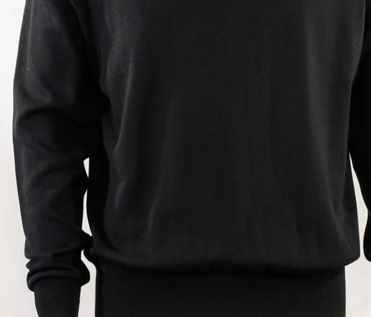 Bassiri Turtle-Neck Cotton Blend Knit Long Sleeve Sweater - Black 4 Bassiri Turtle-Neck Cotton Blend Knit Long Sleeve Sweater - Black - Image 2