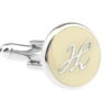 Personalized Initial Cufflinks Letter H (V-CF-1684-H-2) -Fashion Formal Wear Store V CF 1684 H 2 2 47180.1522526493