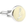 Personalized Initial Cufflinks Letter L (V-CF-1684-L-2) -Fashion Formal Wear Store V CF 1684 L 2 2 10852.1522526500