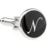Personalized Initial Cufflinks Letter N (V-CF-1684BS-N) -Fashion Formal Wear Store V CF 1684BS N 2 51229.1522526491