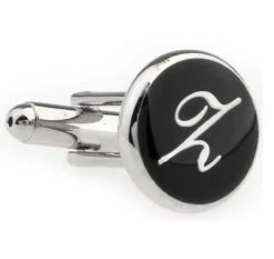 Personalized Initial Cufflinks Letter Z (V-CF-1684BS-Z)