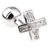 Petite Diamond Swarovski® Crystal Cufflinks (V-CF-250004-C) 1 Petite Diamond Swarovski® Crystal Cufflinks (V-CF-250004-C) -Fashion Formal Wear Store V CF 250004 C 2 18873.1522478226