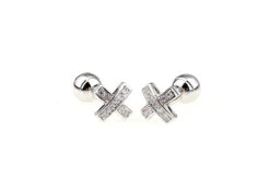 Petite Diamond Swarovski® Crystal Cufflinks (V-CF-250004-C) 6 Petite Diamond Swarovski® Crystal Cufflinks (V-CF-250004-C) -Fashion Formal Wear Store V CF 250004 C 3 69287.1522478227