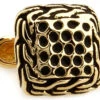 Black Design Square Gold Cufflinks (V-CF-50833-G) -Fashion Formal Wear Store V CF 50833 G 56770.1534402676