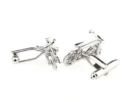 Silver Bicycle Cufflinks (V-CF-51622-S) -Fashion Formal Wear Store V CF 51622 S 2 25447.1535417822