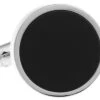 Round Black Onyx Cufflinks (V-CF-56005) -Fashion Formal Wear Store V CF 56005 91743.1534902797