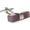 X-Long Purple Cat's Eye Bar Cufflinks (V-CF-56019PR-S) 1 X-Long Purple Cat's Eye Bar Cufflinks (V-CF-56019PR-S) -Fashion Formal Wear Store V CF 56019PR S 52024.1523005940