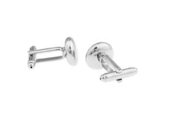 Small Silver Button Cufflinks (V-CF-56164) -Fashion Formal Wear Store V CF 56164 3 51596.1535102486
