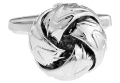 Silver Love Knots Cufflinks (V-CF-56514)