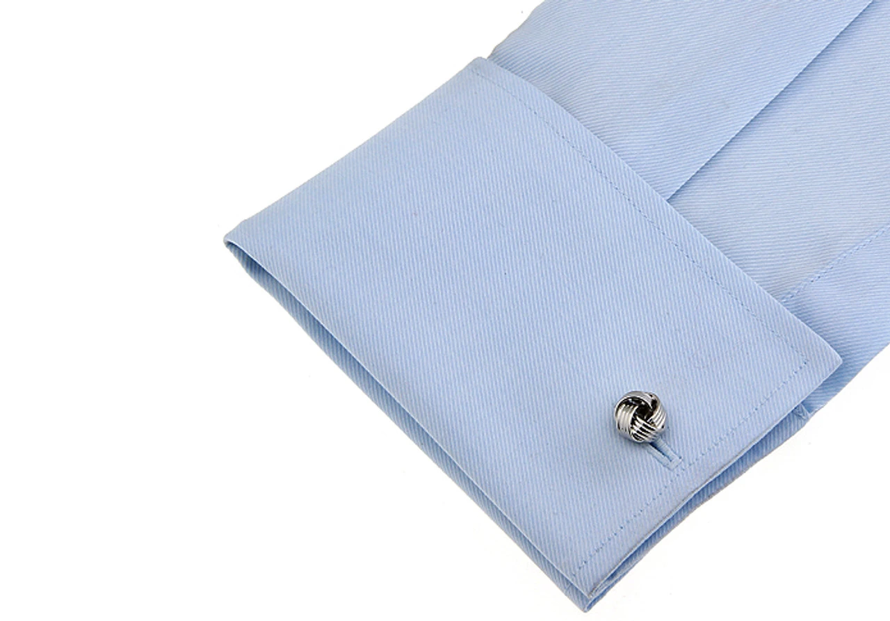 Small Love Knots Cufflinks (V-CF-56516) 5 Small Love Knots Cufflinks (V-CF-56516) - Image 3