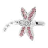 Pink Swarovski® Crystal Dragonfly Cufflinks (V-CF-56659P)