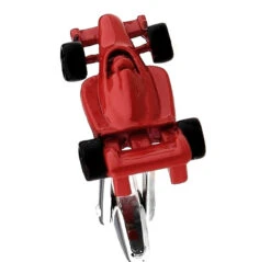 Large Red Racing Car Cufflinks (V-CF-61135R)