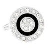 Diamond Crystal Circle Cufflinks (V-CF-61360) -Fashion Formal Wear Store V CF 61360 2 82509.1522705321