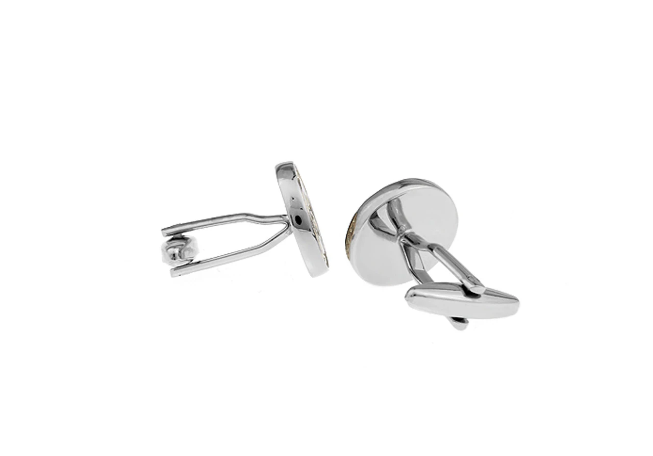 Diamond Crystal Circle Cufflinks (V-CF-61360) 5 Diamond Crystal Circle Cufflinks (V-CF-61360) - Image 3