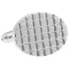 Notched Oval Silver Cufflinks (Notched Oval Silver Cufflinks) -Fashion Formal Wear Store V CF 63884S 70283.1535034798