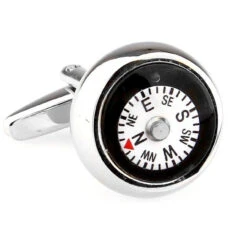 Functioning Compass Cufflinks (V-CF-66176)