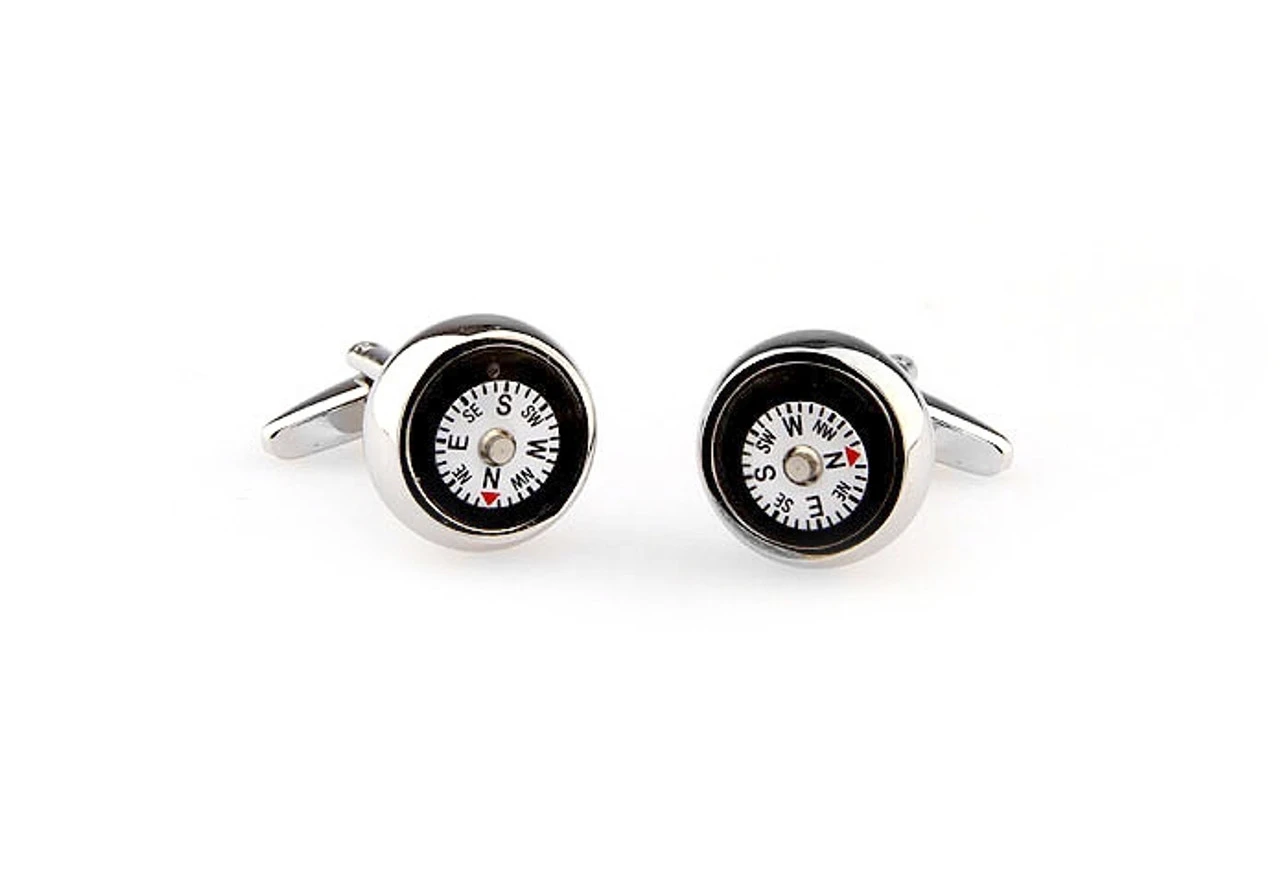 Functioning Compass Cufflinks (V-CF-66176) 6 Functioning Compass Cufflinks (V-CF-66176) - Image 4