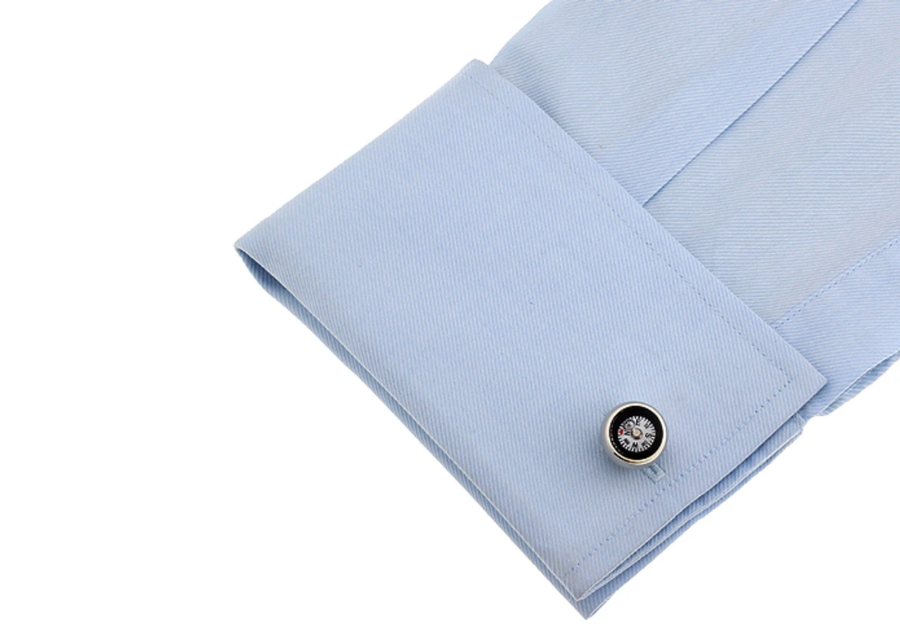 Functioning Compass Cufflinks (V-CF-66176) 4 Functioning Compass Cufflinks (V-CF-66176) - Image 2