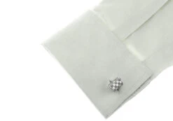 Mother-of-Pearl & Cat's Eye Insert Square Cufflinks (V-CF-66370MP-GY) -Fashion Formal Wear Store V CF 66370MP gy 2 44743.1549665962
