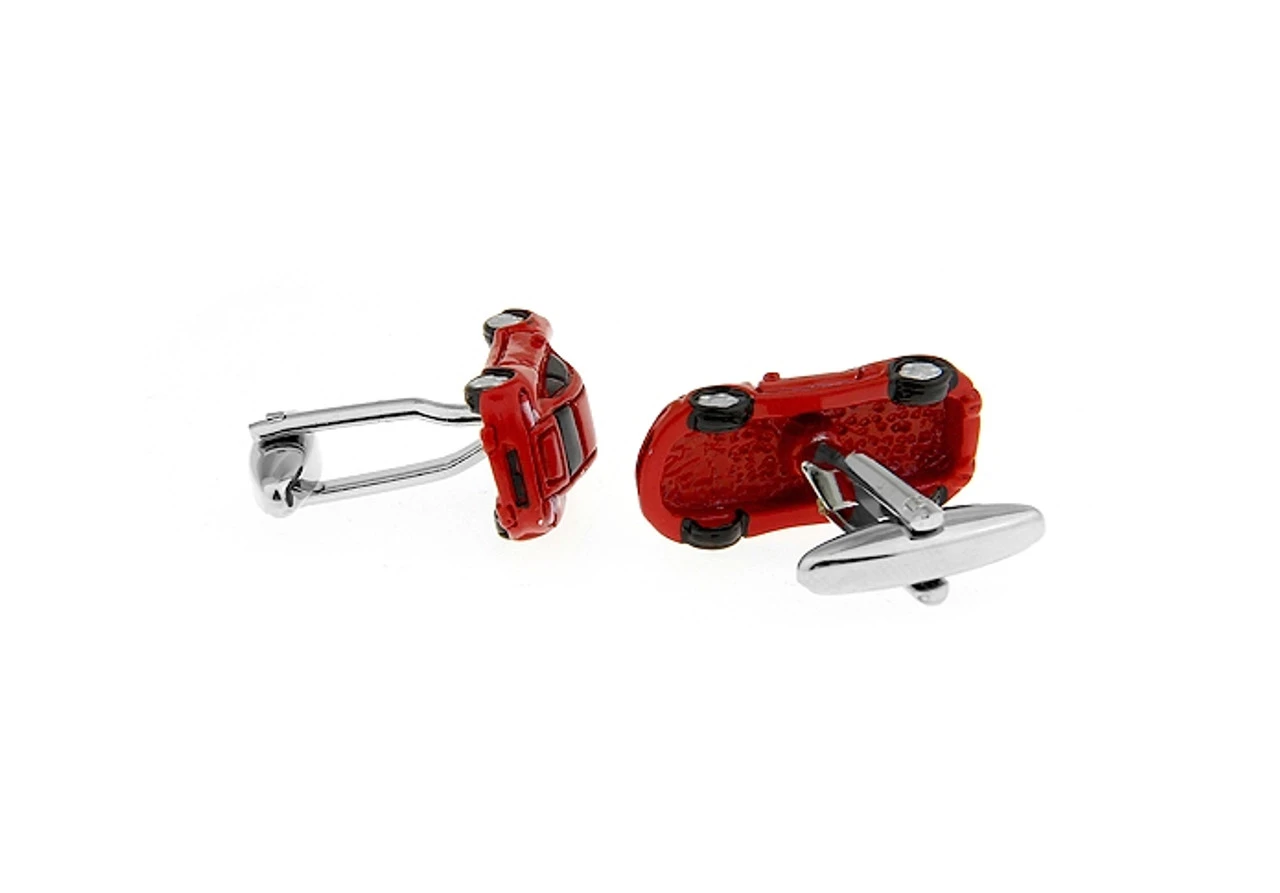 X-Large Red Sport Car Cufflinks (V-CF-71075) 4 X-Large Red Sport Car Cufflinks (V-CF-71075) - Image 2