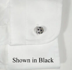 Small Silver With Black Swarovski® Crystals Dual Ball Cufflinks (V-CF-C509B-S) 7 Small Silver With Black Swarovski® Crystals Dual Ball Cufflinks (V-CF-C509B-S) -Fashion Formal Wear Store V CF C509 cuff 65537.1608426145