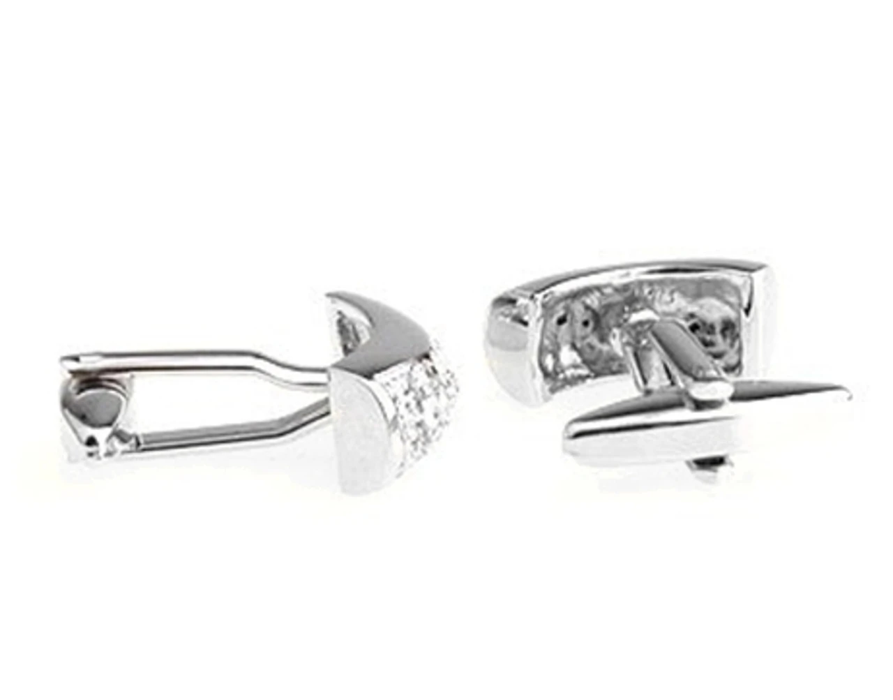 Diamond Swarovski® Crystal Arch Cufflinks (V-CF-C525C) 4 Diamond Swarovski® Crystal Arch Cufflinks (V-CF-C525C) - Image 2