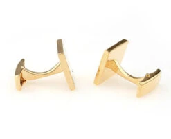 Simple Square Diamond Swarovski® Crystals In Gold Cufflinks (V-CF-C532C-G) -Fashion Formal Wear Store V CF C532C G 3 08919.1522715400