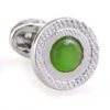 Green Cat's Eye Stone Cufflinks (V-CF-C53340-GR) -Fashion Formal Wear Store V CF C53340 GR 2 70245.1522702669