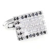 Luxury Pave Diamond & Black Swarovski® Crystal Cufflinks (V-CF-C5365C-S) 1 Luxury Pave Diamond & Black Swarovski® Crystal Cufflinks (V-CF-C5365C-S) -Fashion Formal Wear Store V CF C5365C S 2 88435.1522697796