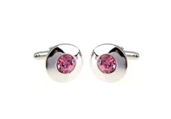 Round Center Pink Crystal Circle Cufflinks (V-CF-C56722-P) 8 Round Center Pink Crystal Circle Cufflinks (V-CF-C56722-P) -Fashion Formal Wear Store V CF C56722 P 3 35918.1553748264