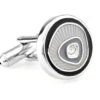 Grey And Black Design Crystal Cufflinks (V-CF-C56995-B) -Fashion Formal Wear Store V CF C56995 B 2 19166.1522702698