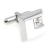 Diamond Petite Square Crystal Cufflinks (V-CF-C5753C) -Fashion Formal Wear Store V CF C5753C 2 66874.1522705344