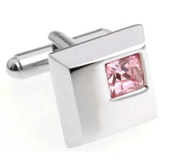 Pink Petite Square Crystal Cufflinks (V-CF-C5753P) 11 Pink Petite Square Crystal Cufflinks (V-CF-C5753P) -Fashion Formal Wear Store V CF C5753P 46449.1579920611