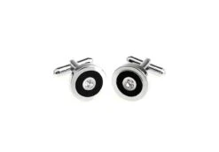 Diamond Crystal In A Black Circle Cufflinks (V-CF-C5906C) 9 Diamond Crystal In A Black Circle Cufflinks (V-CF-C5906C) -Fashion Formal Wear Store V CF C5906C 3 05073.1522705324