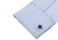 Black Crystal Dome Cufflinks (V-CF-C60192B) 9 Black Crystal Dome Cufflinks (V-CF-C60192B) -Fashion Formal Wear Store V CF C60192B 4 94182.1534432600