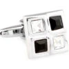 Four Square Black & Diamond Crystals Cufflinks (V-CF-C61385BW-S) 2 Four Square Black & Diamond Crystals Cufflinks (V-CF-C61385BW-S) -Fashion Formal Wear Store V CF C61385BW S 2 32056.1522711408